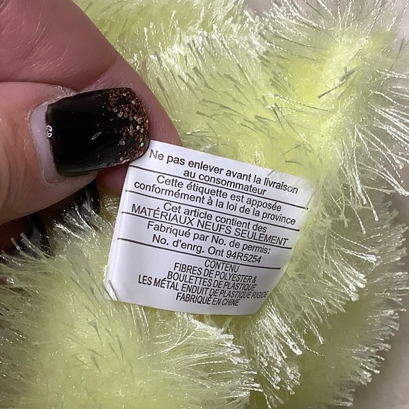 Vintage Loblaws 2004 Plush Yellow Green Bunny Rabbit Stuffed Animal Toy w Tags - Picture 12 of 13